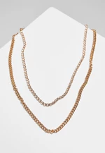 Double-layered necklace - gold colors