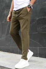 Madmext Khaki Základné Jogger Nohavice 5465