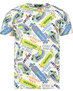 White men's T-shirt Dstreet with print