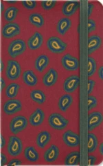 Moleskine Silk Zápisník bordeaux vínový XS, čistý, v dárkové krabici