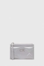 Peňaženka Calvin Klein dámska,strieborná farba,K60K611371
