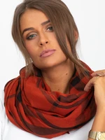 Brown checkered scarf