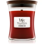 Woodwick Cinnamon Chai vonná svíčka s dřevěným knotem 275 g