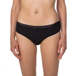 Bellinda 
FANCY COTTON HIPSTER - Women's Hipster Panties with Lace Hem - Black