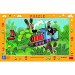 Puzzle Krtek a lokomotiva