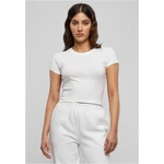 Women's Stretch Jersey Cropped Tee White