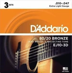 D'Addario EJ10-3D Akusztikus gitárhúrok