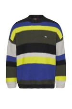 Tommy Jeans Sveter - TJM STRIPE FASHION SWEATER viacfarebný