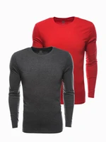 Ombre Clothing Men's plain longsleeve - mix 2