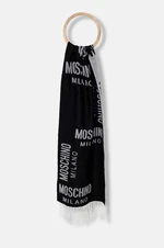 Šála Moschino černá barva, M5805 50234