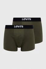 Boxerky Levi's 2-pak pánske, zelená farba