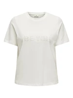 Jacqueline de Yong Dámske tričko JDYMOLLY Regular Fit 15311675 Cloud Dancer XL