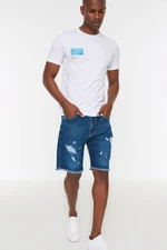 Trendyol Indigo Men's Regular Fit Denim Shorts