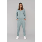 Karina Women's Long Sleeve Tracksuit, Long Pants - Mint