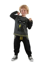 Denokids Be Brave Boy T-shirt Tracksuit Bottom Set