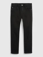 GAP Černé klučičí džíny slim soft wearr with Washwell