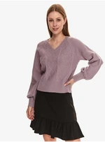 Light purple women's sweater TOP SECRET - Women