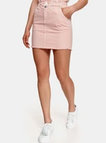 Pink Denim Sheath Mini Skirt TOP SECRET - Women