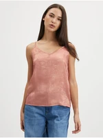 Pink Glossy Top ONLY Madi - Women