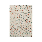 Kremowy bawełniany dywan tkany ręcznie odpowiedni do prania 140x200 cm Terrazzo Marble – Lorena Canals