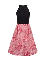 Orsay Pink-Black Women Floral Dress - Women