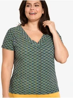 Green patterned T-shirt Tranquillo - Women