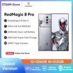 Global Version Nubia Redmagic 8 Pro 5G Gaming Smartphone 6.8'' 120Hz AMOLED Snapdragon 8 Gen 2 65W super fast charge 6000mAh NFC