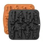 Halloween Silicone Mold Food Grade DIY Pumpkin Cake Mold Spooky Baking Mold Dessert Pudding Candy Mold Home Kitchen Accessories