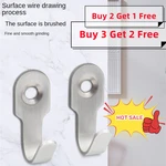 Stainless Steel Hook Good Load Bearing Rustless Multipurpose Durable Clothes Hook Coat And Hat Hook Silver Thickened Coat Hook