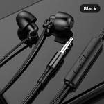 In Ear Headphones Earbuds Wired Anti-noise Ultra-soft 3.5mm Mic Earphones Noise Cancelling for Sangsung Huawei iPhone Xiaomi