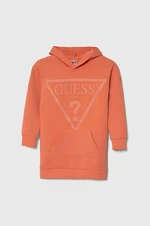 Dívčí šaty Guess oranžová barva, mini