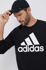 Mikina adidas pánská, černá barva, vzorovaná