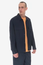 Bunda Wood Lennon Nylon Overshirt 12315301-5066 NAVY tmavomodrá farba, prechodná