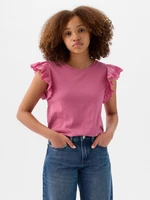 GAP Kids T-shirt with ruffles - Girls