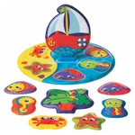 PLAYGRO Plovoucí puzzle do vany (6 m+)