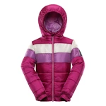 Kids hi-therm jacket ALPINE PRO KISHO fuchsia red