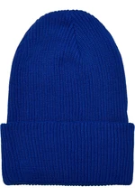 Cap made of recycled yarn, ribbed knit Royalblue