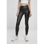 Women's Synthetic Leather Leggings Black