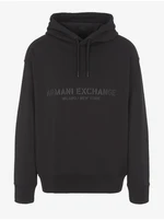 Black Mens Hoodie Armani Exchange - Men