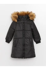 LC Waikiki Basic Girls' Jacket with a Hooded