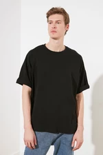 Trendyol Black Męski Oversize T-Shirt