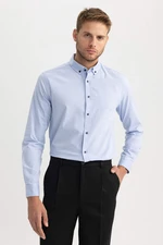 DEFACTO Modern Fit Oxford Long Sleeve Shirt