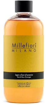 Millefiori Milano Náhradní náplň do aroma difuzéru Natural Dřevo a pomerančové květy 250 ml