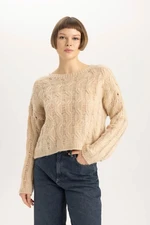 DEFACTO Relax Fit Crew Neck Knitwear Sweater