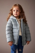 DEFACTO Baby Girl Water Repellent Hooded Puffer Coat