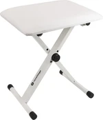 Revoltage KB2025WH Taburete de piano de metal Blanco