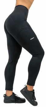 Nebbia High Waisted Leggings Leg Day Goals Black M Fitness pantaloni