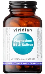 VIRIDIAN Magnesium B6 & Saffron 60 kapsúl