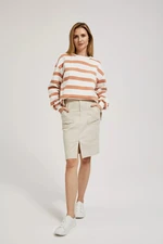 Beige women's skirt