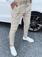 Men's Beige Dstreet Trousers